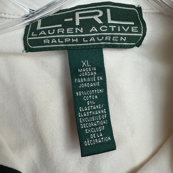 Lauren Ralph Lauren Active Womens Raglan 1/4 Zip Pullover Top Size XL Casual - Picture 3 of 7